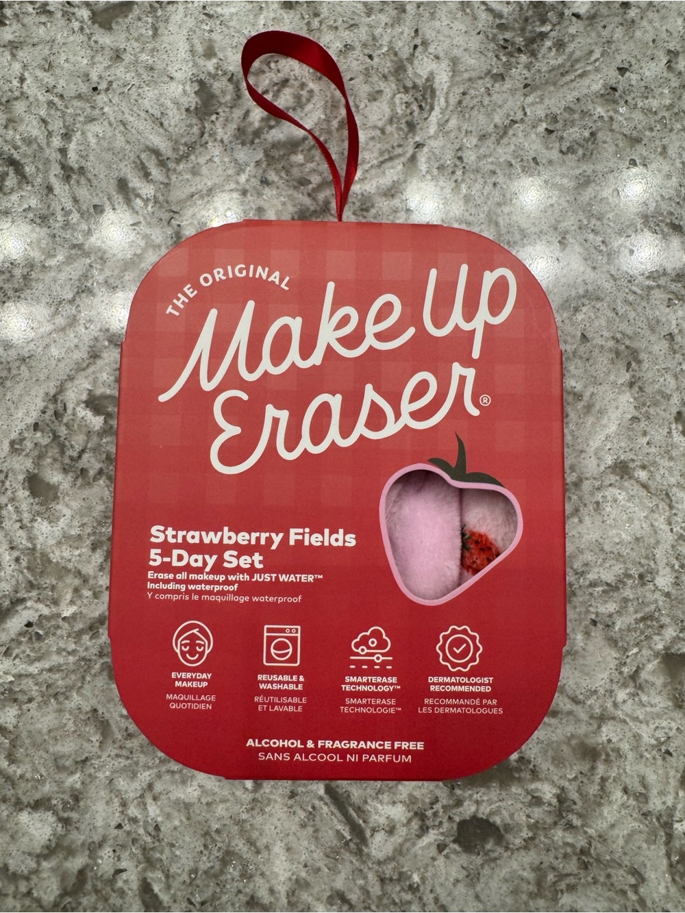MakeUp Eraser Strawberry Fields 5-Day Set - Pink Makeup Remover Cloths
